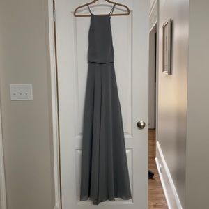 Monique Lhuillier Bridesmaid dress in slate blue